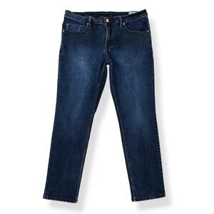 Buffalo David Bitton Jeans 38x32 (36x29.5) Blue Jackson Straight Stretch Denim